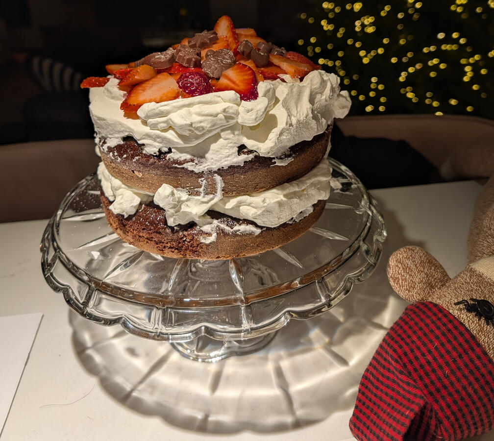 Fresh Berry and Triple Chocolate Mouse Cake